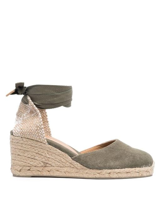 Espadrillas Carina Con Zeppa di Castaner in Natural