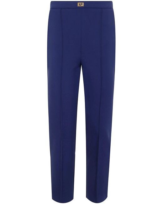 Elisabetta Franchi Blue Regular Classic Trousers