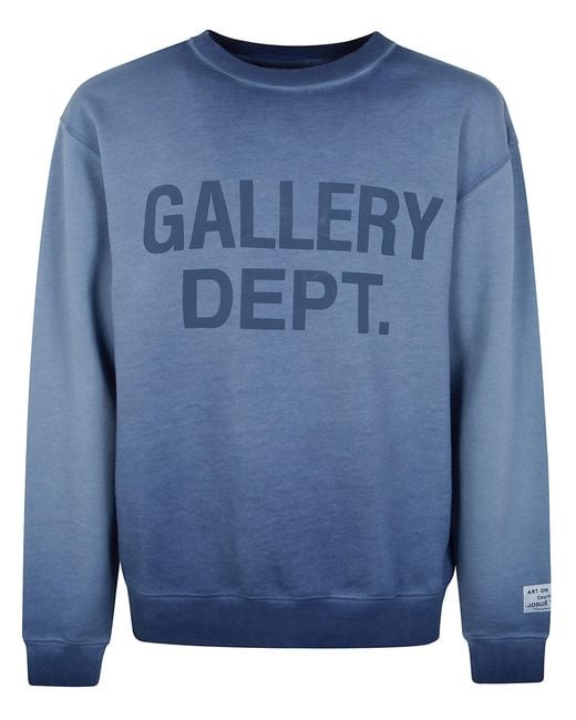 GALLERY DEPT. Blue Sweatshirt Crewneck "Basic" for men