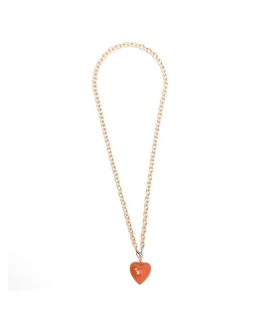 Roxanne Assoulin White "The Puffy Heart" Necklace