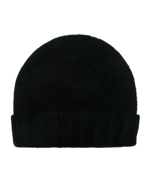 Drumohr Wool Beanie in Black for Men Lyst UK