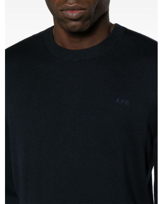 A.P.C. Blue Juio Pull Clothing for men