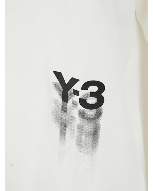 Y-3 White Logo T-shirt Clothing