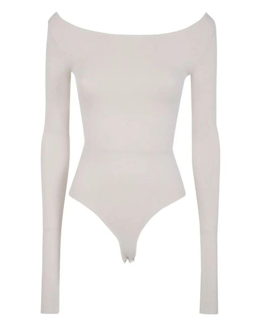 Entire studios White "Scoop" Neck Bodysuit