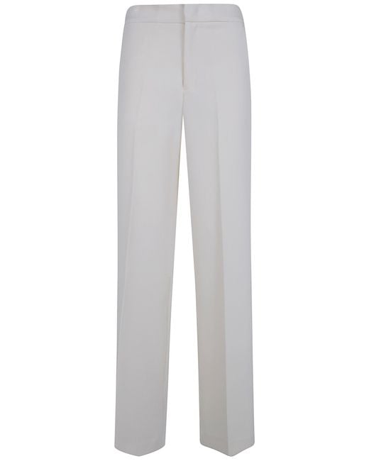 Twinset White Pants Wide Leg Trousers