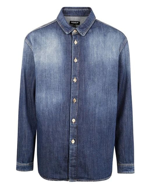 Dondup Blue Denim Shirt for men