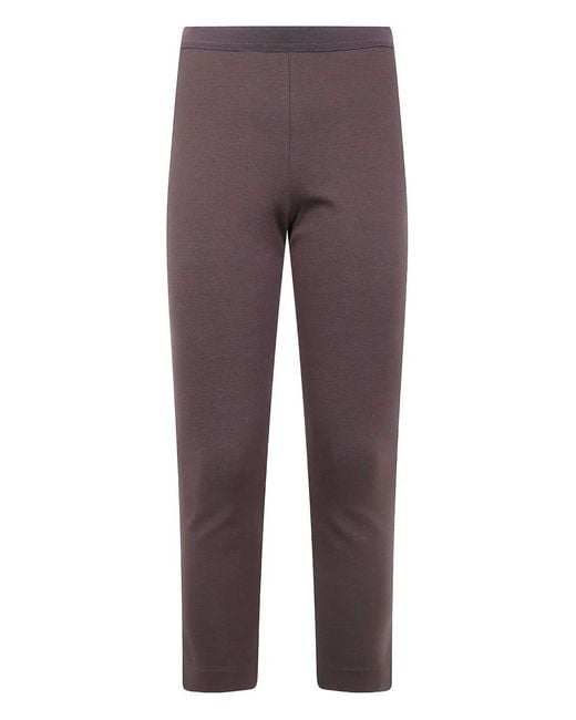Liviana Conti Purple Leggings Trousers
