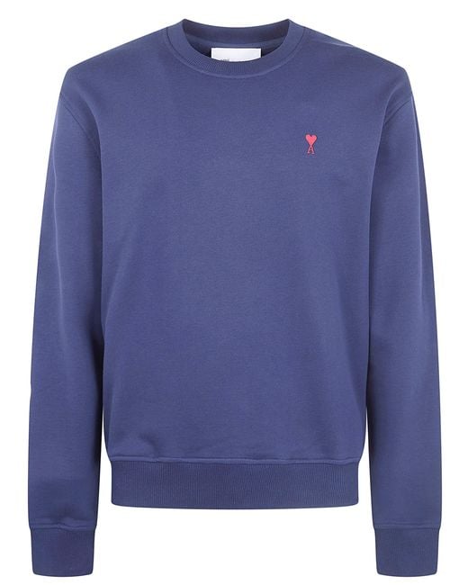 AMI Blue "Ami De Coeur" Sweatshirt