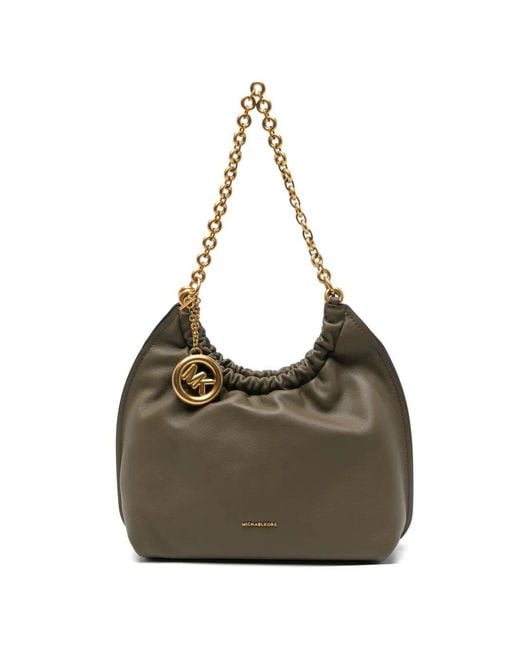 MICHAEL Michael Kors Metallic Shoulder Bag Leather Md Cinch Pouchette