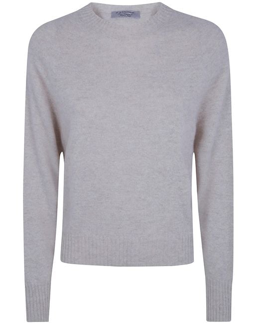 D.exterior Gray D. Exterior Sweater Round Neck "Cashmere Round Neck Sweater"