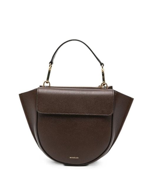 Wandler Brown Shoulder Bag Mini "Hortensia"