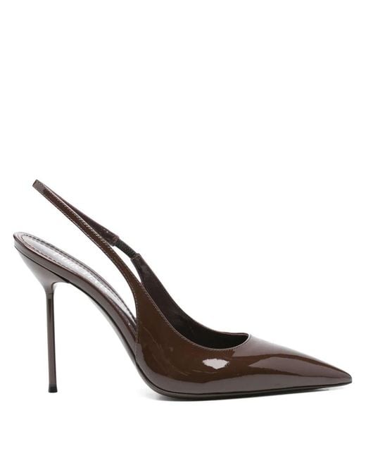 Paris Texas Brown Decollete Patent Leather "Lidia"