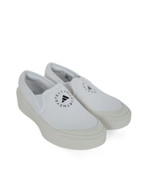 Adidas By Stella McCartney White Court Slip-on Sandals