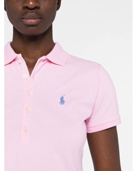 Polo Ralph Lauren Pink Logo-embroidered Polo Shirt