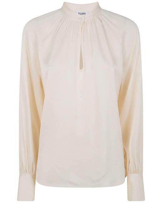 Filippa K White "Stand" Collar Blouse