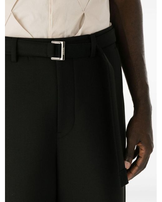 Sacai Black Suiting Bonding Pants Clothing for men