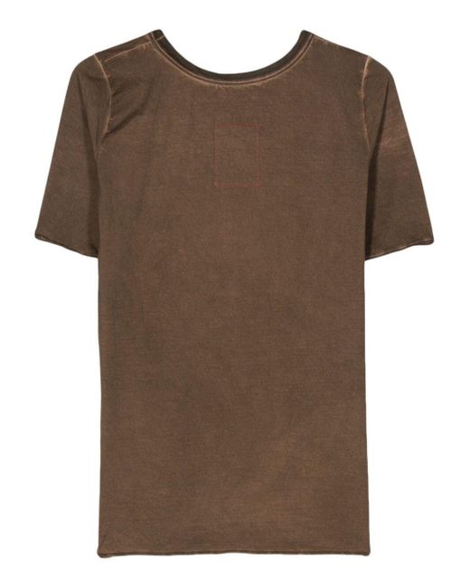 Uma Wang Brown Crewneck Short-sleeved T-shirt
