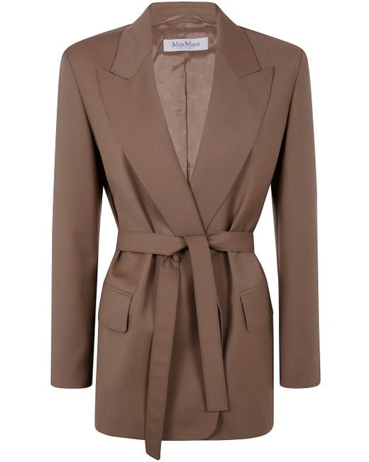Max Mara Brown Belted "Talento" Jacket