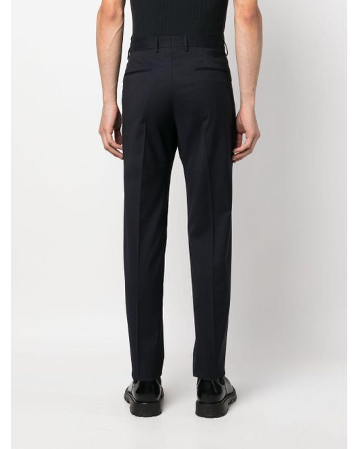 Tagliatore Blue Slim-cut Tailored Trousers for men