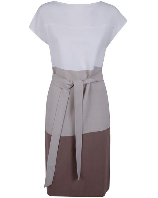 Antonelli Gray "Minerva" Midi Dress