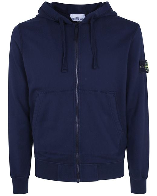 Stone Island Blue Sweatshirt With Hood "L2.S15.61000.61.S0051 V0020" for men