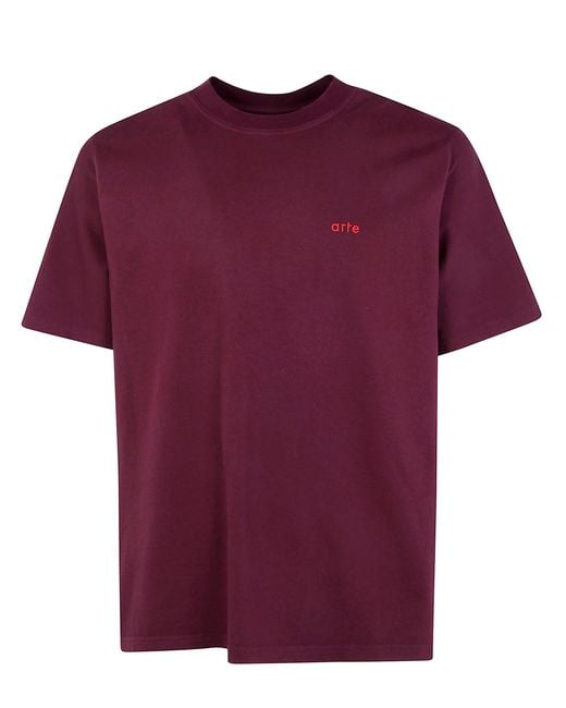 Arte' Red "Arte For All" T-Shirt for men
