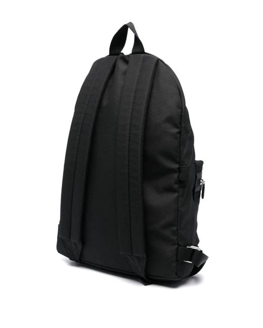 KENZO Black Bold Logo Backpack for men