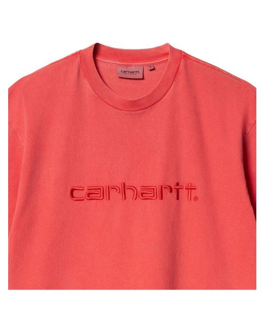 Carhartt Red Short Sleeves Duster T-Shirt for men