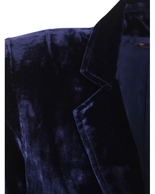 BIANCO LEVRIN Blue Colette Coat