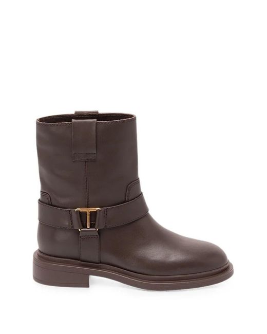 Twinset Brown Boots Buckle "262Tcp022"