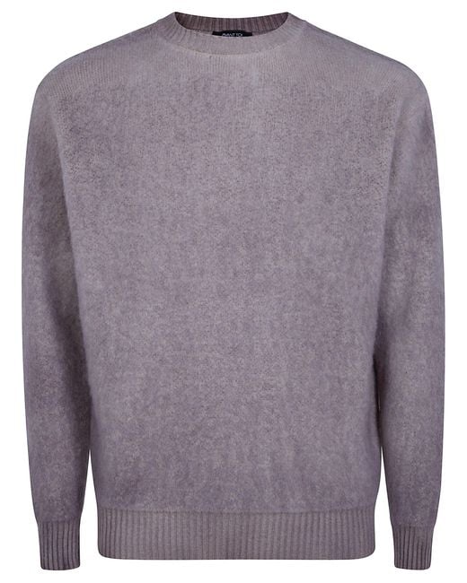 Avant Toi Gray Sweater Tonal Degradé "Hand Painted Cashmere And Wool" for men