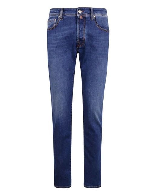 Jacob Cohen Blue "Pant 5 Pockets Slim Fit Bard V1" Denim for men