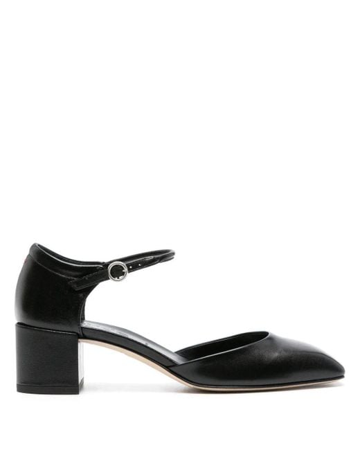 Aeyde Black Magda Nappa Leather Shoes