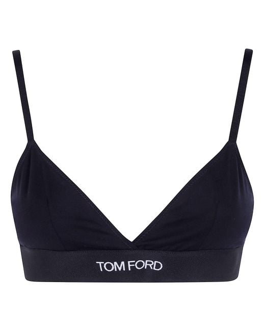Tom Ford Blue Underwear Modal Bra Top
