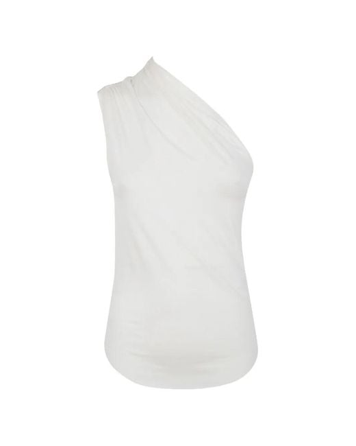 Thom Krom White Asymetrical Top