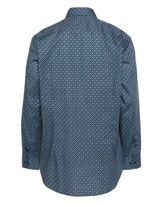 Etro Blue Rome Shirt Clothing for men