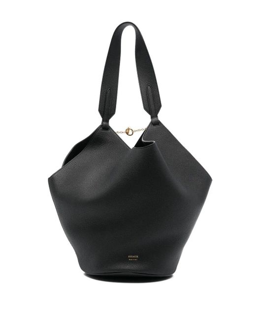 Khaite Black "Lotus" Small Tote Bag