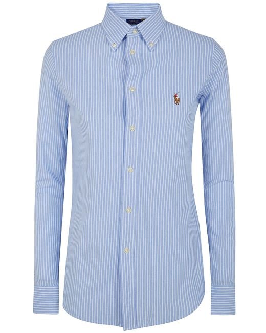 Polo Ralph Lauren Blue "Heidi" Long Sleeves Shirt