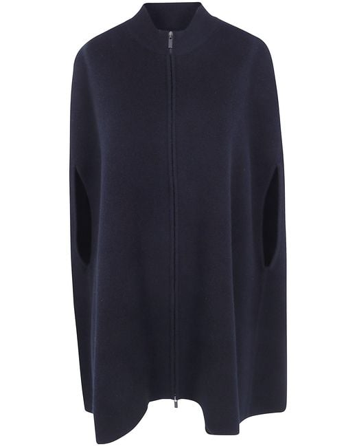 Gentry Portofino Blue Coat Cashmere Knit Coat