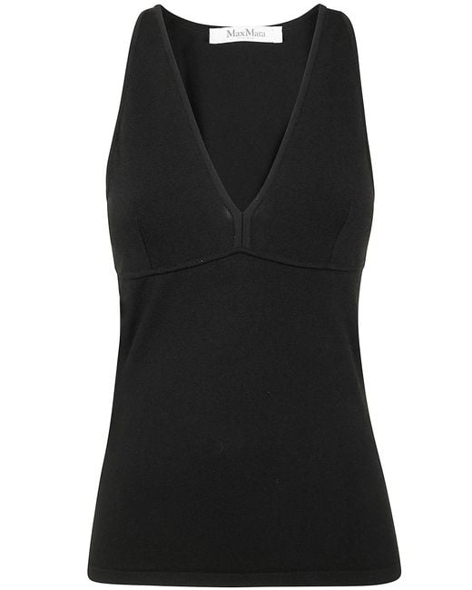 Max Mara Black Armida1234 Cotton Bra Tank