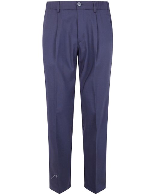 Herno Blue "Regular Fit" Trousers for men