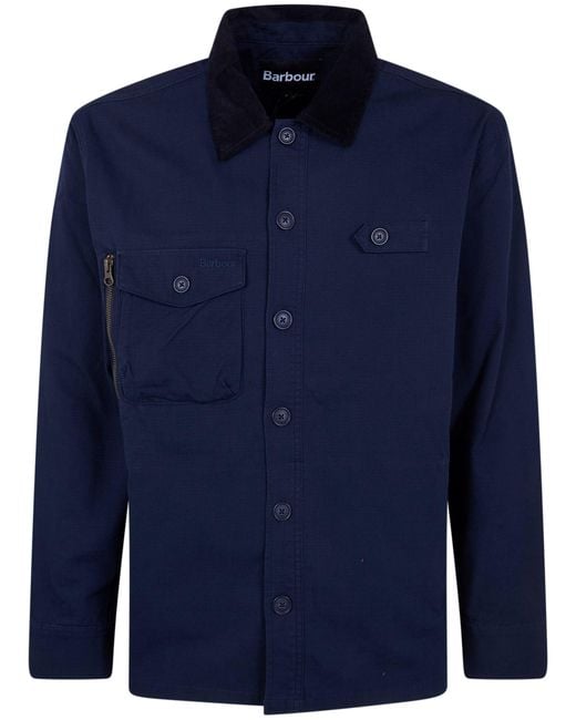 Barbour Blue "Endurance" Overshirt Jacket for men
