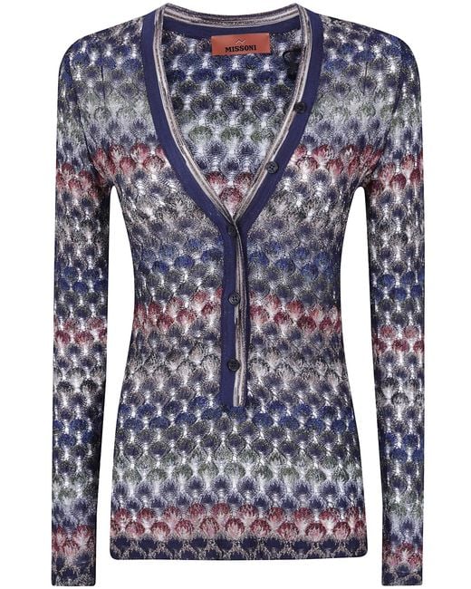 Missoni Blue Sweater V-Neck "Ds26Wn0U. Br015P"