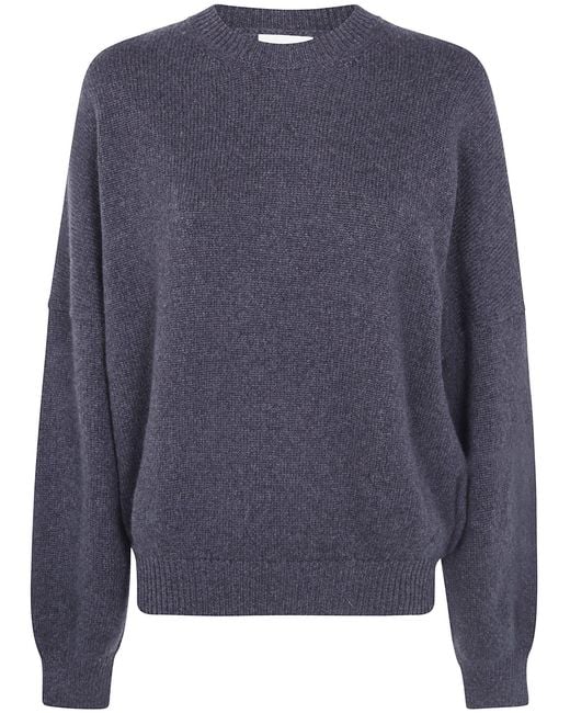 Khaite Blue Sweater Cashmere "Margaux"