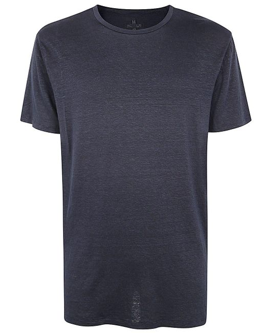 MD75 Blue Linen T-shirt for men