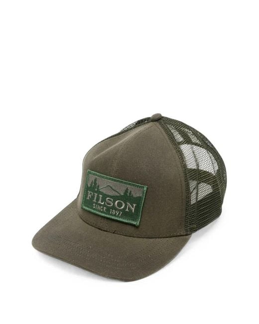 Filson Green Hat Mesh Cap "Logger" for men