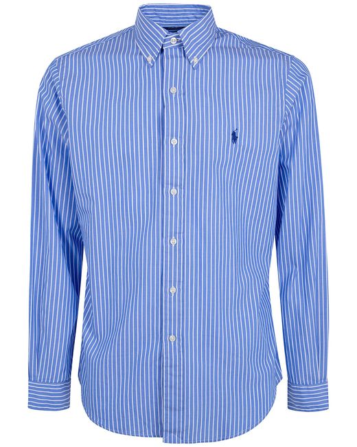 Polo Ralph Lauren Blue Long Sleeves Sport Stripes Shirt for men