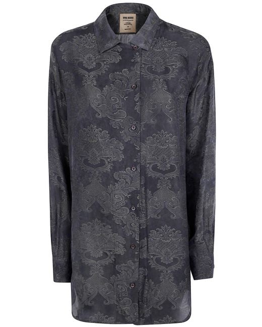 Uma Wang Gray Top Viscose "Tyesha"
