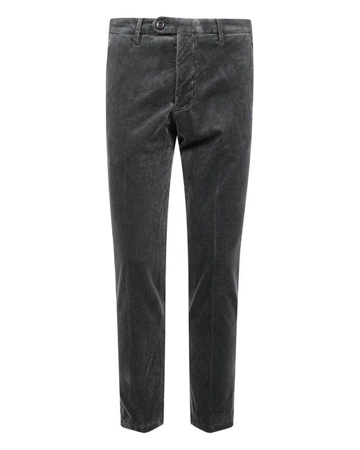Michael Coal Black "Capri American Pocket" Trousers for men