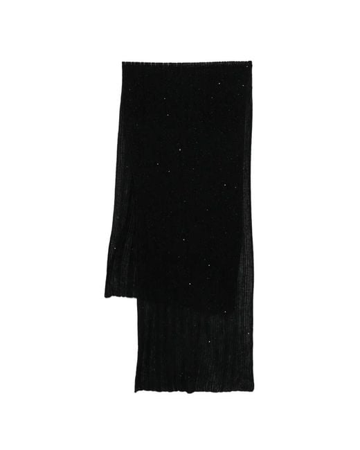 Gentry Portofino Black Knit Scarf